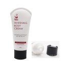 150ml clear plastic tube packaging whitening body cream with disk cap